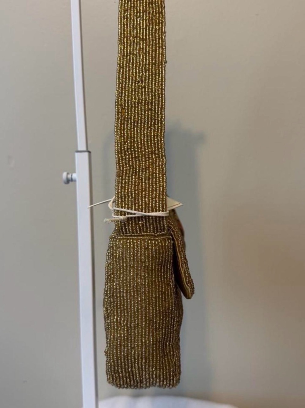 Sol and Mer Gold Beaded Cat & Mouse Shoulder Bag NWT Novelty Purse TJMaxx - Picture 3 of 5